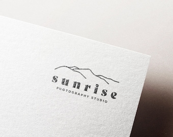 Logotipo de fotografía, logotipo de marca de agua, logotipo prefabricado, logotipo minimalista, diseño de logotipo personalizado