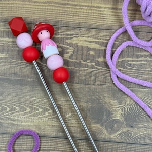 Knotty Kneedles 20 cm Mini Stitch Sticks - Ami Anchors - Amigurumi-Halter
