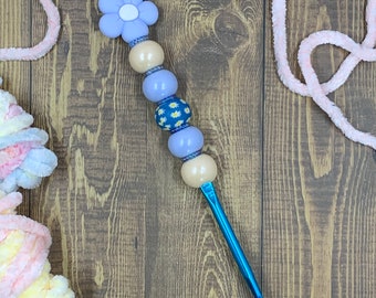 Pretty Baby 5mm Ergonomic Silicone Bead Crochet Hook - Novelty Amigurumi Hook Needle