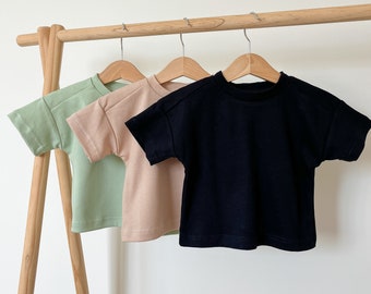 Camiseta bebé colores lisos / Camisetas recién nacido 100% Algodón - Agukids