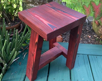 Tall Wooden Stool/ Nightstand/plant Stand/Mini Side Table (XL)