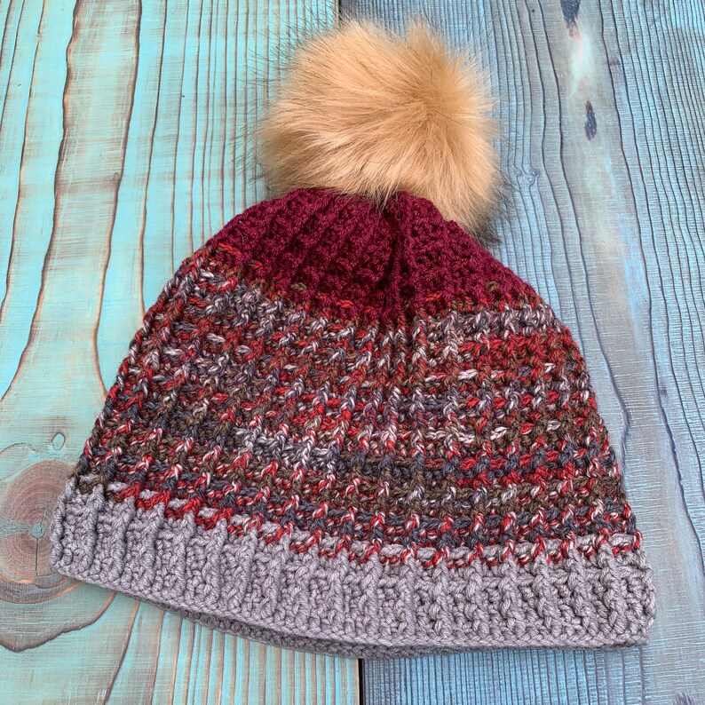 Crochet BeanieChochet HatCrochet Waffle Stitch Crochet CapKnitted HatKnitted Beanie