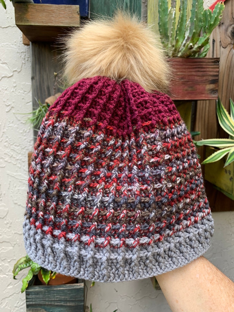 Crochet BeanieChochet HatCrochet Waffle Stitch Crochet CapKnitted HatKnitted Beanie