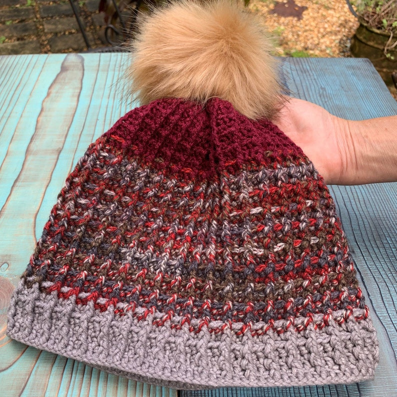 Crochet BeanieChochet HatCrochet Waffle Stitch Crochet CapKnitted HatKnitted Beanie