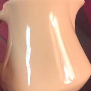 vintage walker china tan clay restaurant ware handled creamer Pitcher