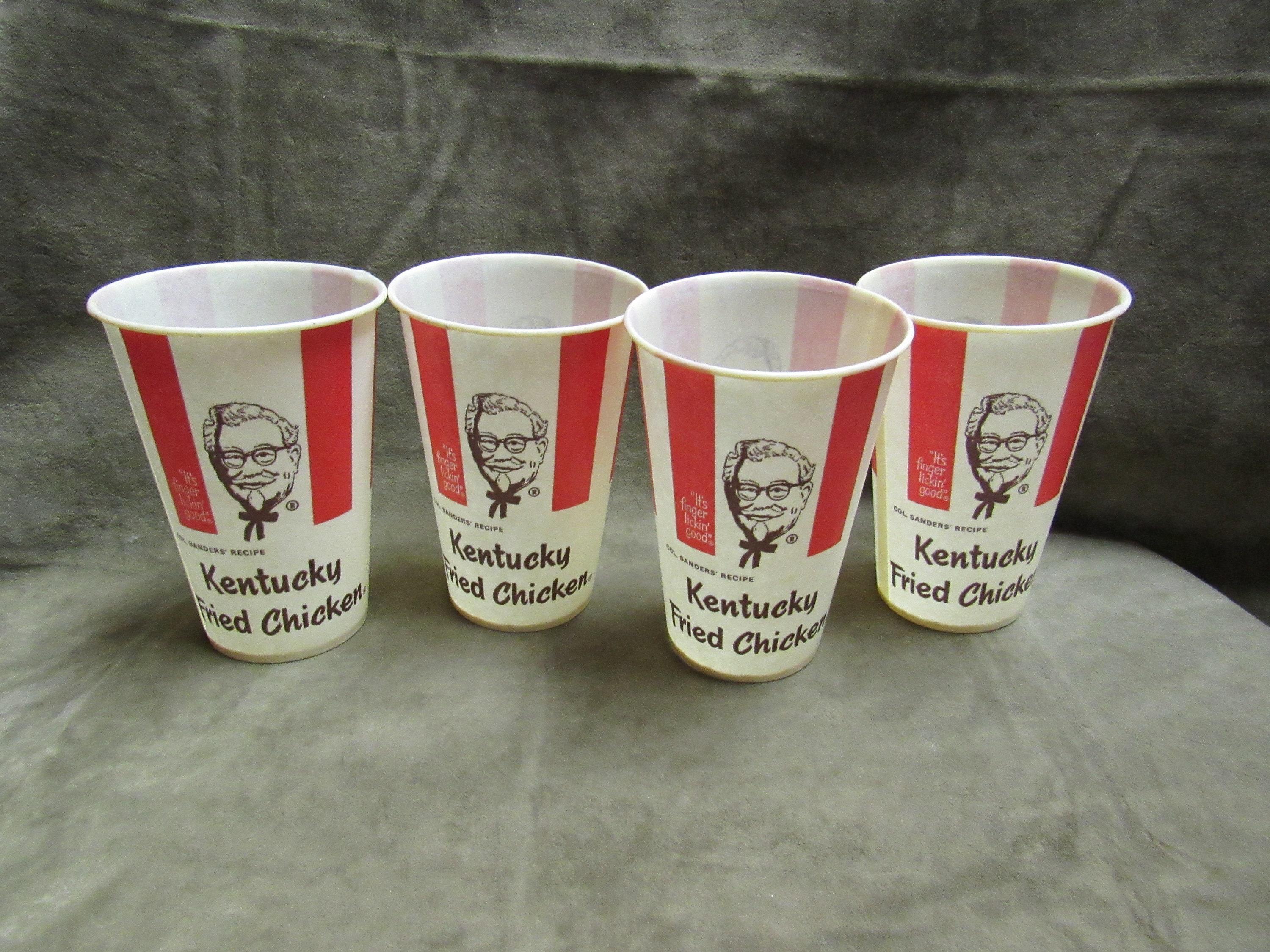 Vintage 1969 KFC Kentucky Fried Chicken Paper Cup Lot van 4 Etsy