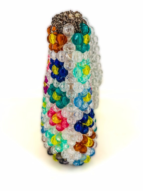 Vintage, Italian, multicolor beaded, Harry Rosenf… - image 2