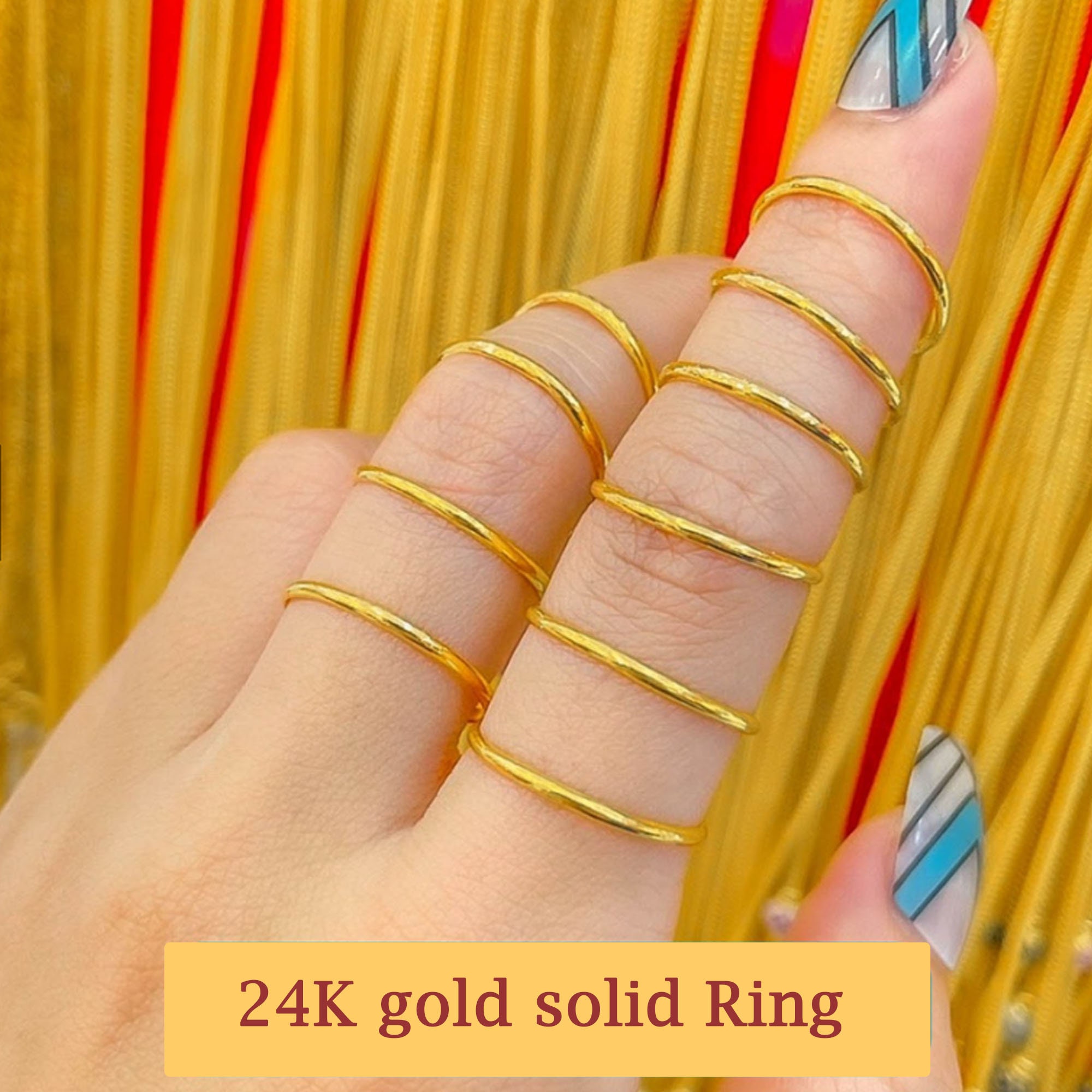 Plain Strip Design Gold Ring 01-01 - SPE Gold,Chennai