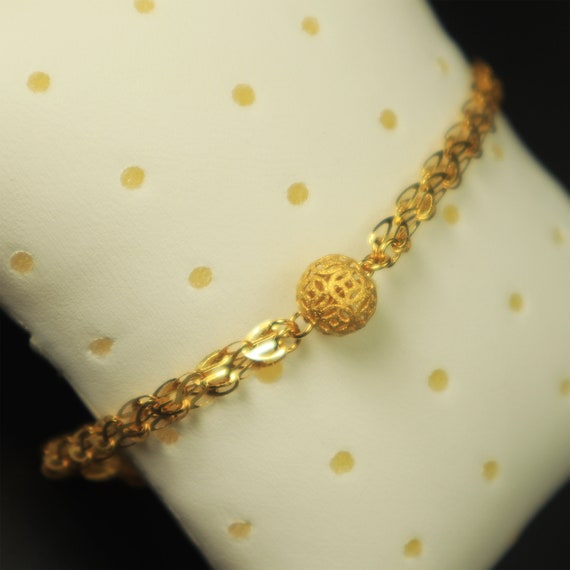 Fashion 24k Gold Bracelet For Women Jewelry Charm Bridal Wedding  Anniversary Party Fine, सोने के कंगन - My Online Collection Store,  Bengaluru | ID: 25959591833