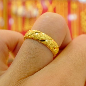 24k gold deals ring