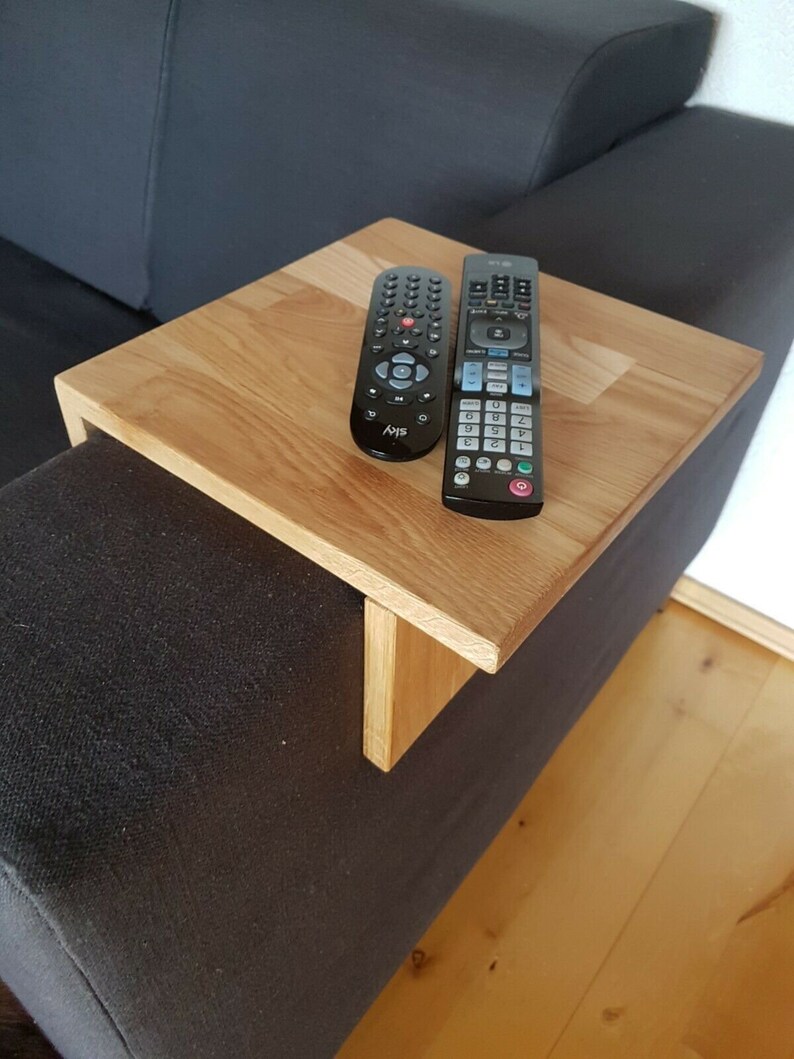 Armlehnen Tablett, Sofatablett, Sofa Tablett aus Eiche Bild 3