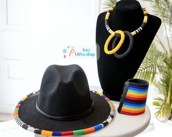 Beaded Fedora Hat Lot of 5 hats 5 Beaded Fedora Hats Handmade Fedora Hat Handmade Hats