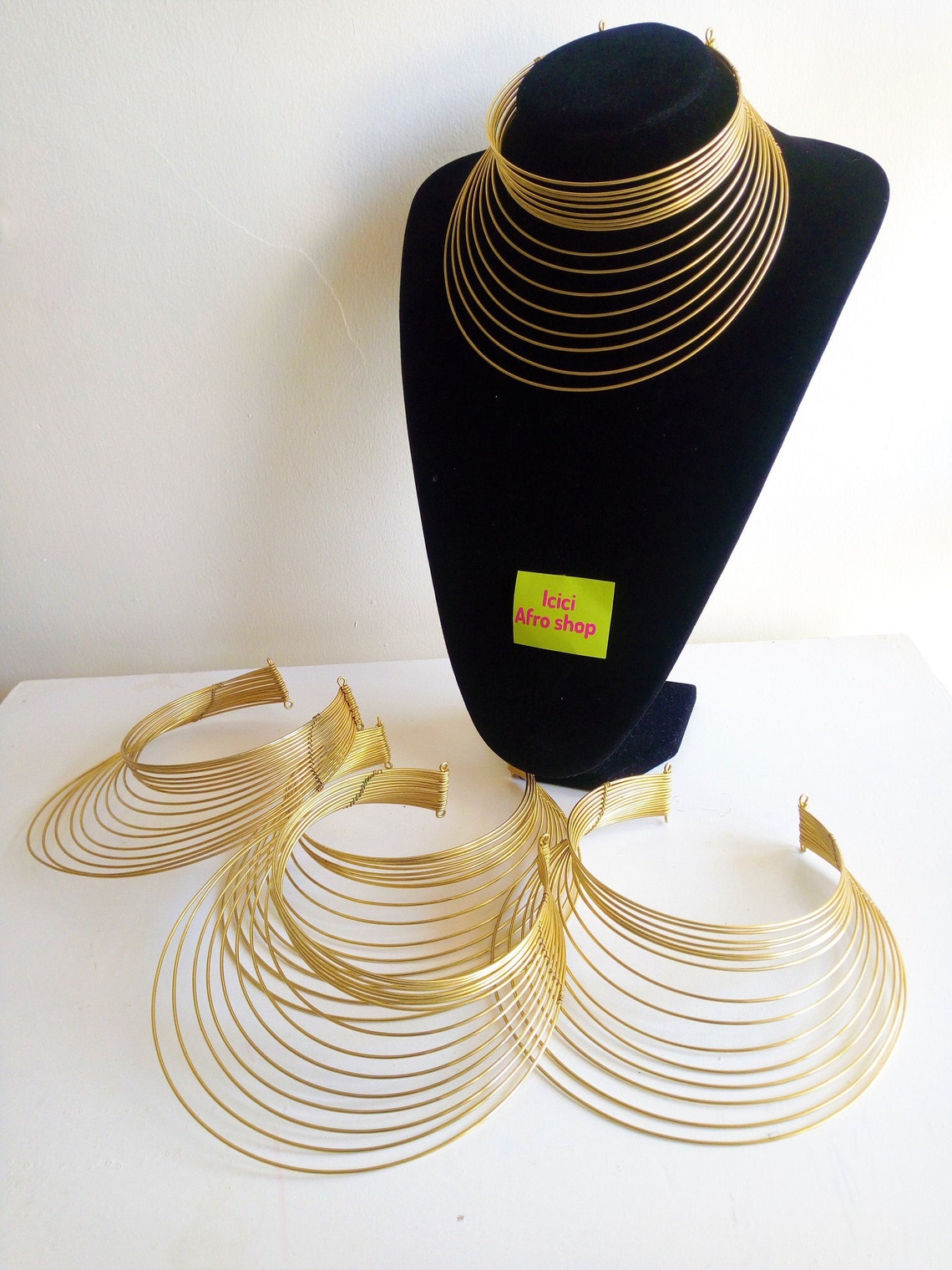 5 Brass Necklaceshandmade brass Jewelry african Necklace Etsy