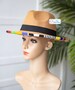 RIM Beaded Fedora hat |Fedora fashion| Summer hats| Colorful Fedoras| Beaded hats| Gifts for women 