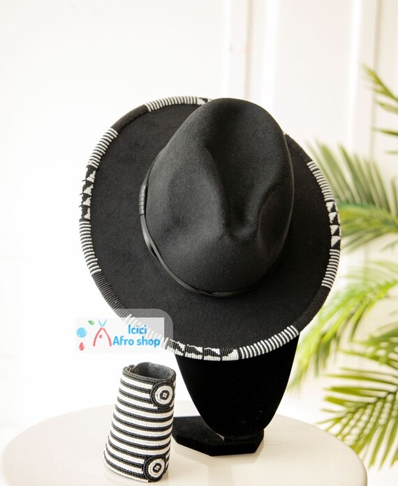 Matching Set Fedora \u0026 Beaded Leather 