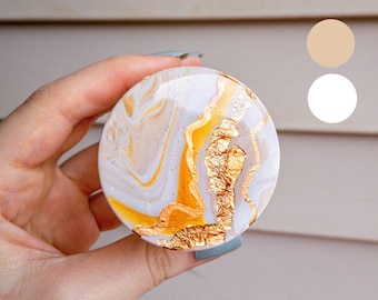 Custom Geode Stash Jar, Glass Smell Proof Container, Resin Smoke Jar | The Ryan