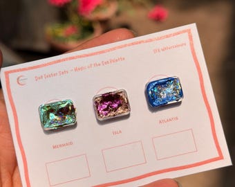 Magic of the Sea Watercolour Dot Tester Palette – Special Effect Glitter Paint (Approx 0.5ML)