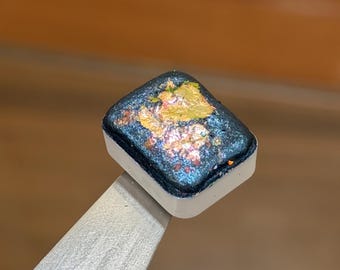 Vega  - Holographic/Colourshifter Flakes Handmade Shimmer Watercolour Quarter  Pan - Super glittery Paints