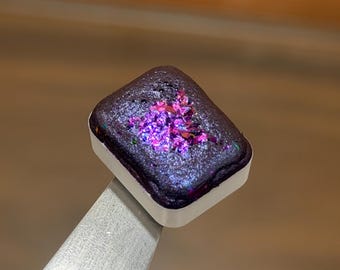 Eridani  - Holographic/Colourshifter Flakes Handmade Shimmer Watercolour Quarter  Pan - Super glittery Paints