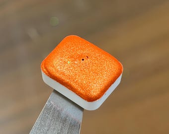 Crossandra Chrome Orange Watercolour Paint – Extra Sparkly Handmade Ink (1.5ML)