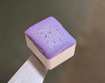 Neon Pastel Purple  - Shimmer Watercolour Half Pan - Handmade Watercolours, Gifts for artists, Calligraphy Inks