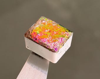 Pre-Order - Isla - Holographic/Colourshifter Flakes Handmade Shimmer Watercolour Half Pan - Super glittery Paints