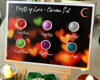 Chrome Metallic Watercolor Set – Handmade Sparkling Paints