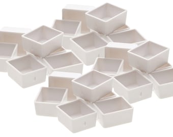 Empty Watercolor Half Pans - Paint Maker Supplies (15mm x 19mm)