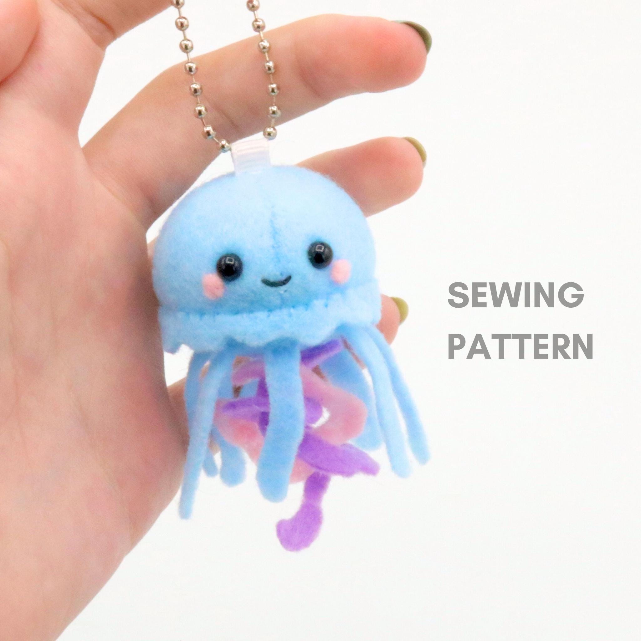 フェルトで作るクラゲのぬいぐるみキーホルダーの縫い方 - Etsy 日本