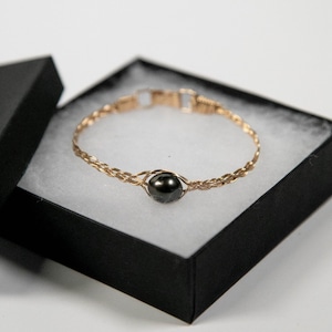 KAHA Bracelet - 14K Gold Filled Hand Woven Tahitian Pearl Bracelet