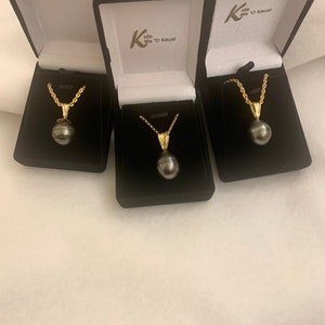 Large 12mm+ Tahitian Pearl Pendant on 14K Gold