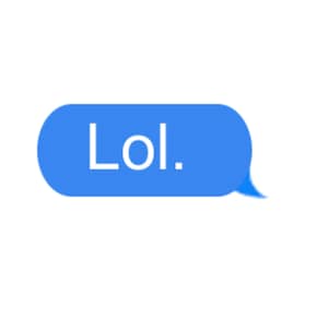 Lol Imessage Text Bubble Sticker