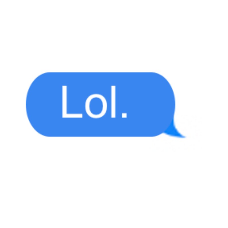 Lol Imessage Testo Bubble Adesivo immagine 1