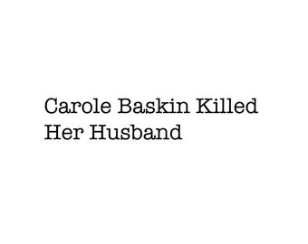 Carole Baskin ucciso suo marito adesivo