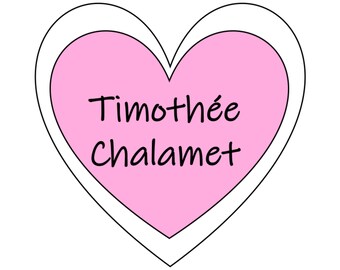 Amo Timothy Chalamet Sticker