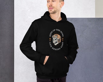 BIKER HOODIE with SKULL helmet and Pistons - Men's Motorcycle 81 Unisex Hoodie Dad Husband Gift Birthday