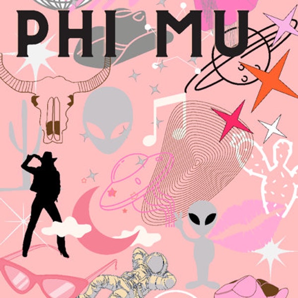 Phi Mu Cowgirl Graphic