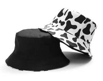 Moo Cow Print Bucket Hat | Animal Print | Fisherman’s Hat | Panama Hat | Sun Hat | Summer