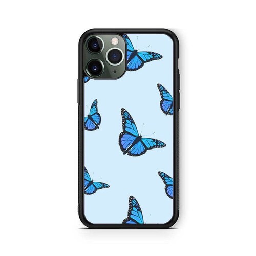 Blue Butterfly Phone Case Cover Pattern For Iphone 7 8 Plus X Etsy