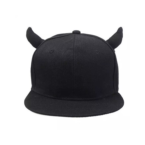 Devil Horns Snapback Cap With 