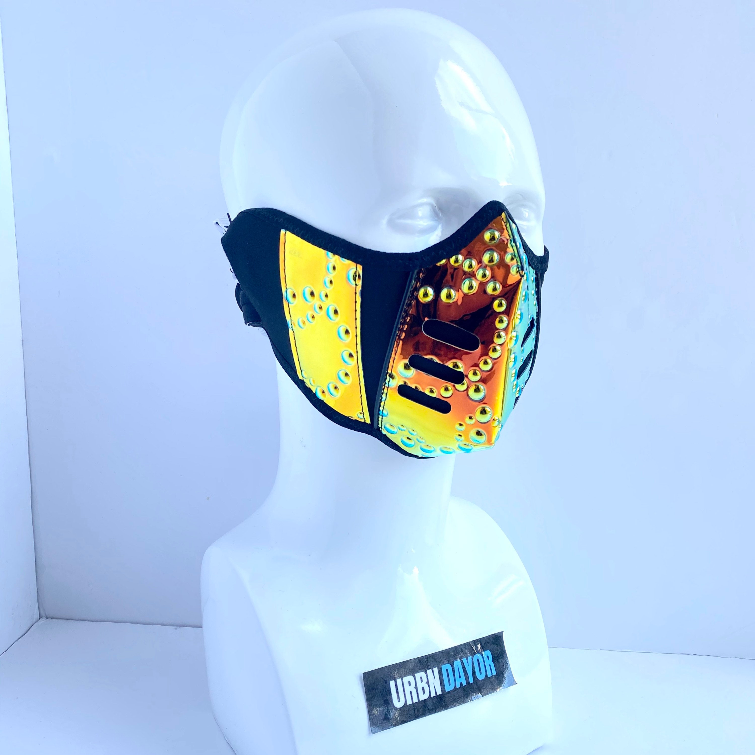 Pu Leather Face Mask Designer face mask Luxury face mask Etsy