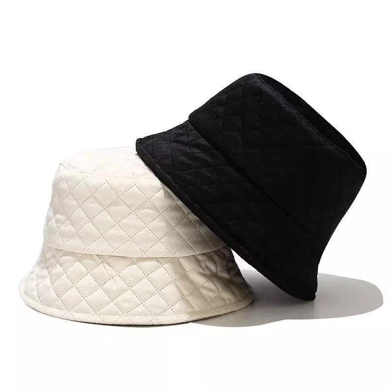Quilted Corduroy Fur Bucket Hat Plush Material Animal | Etsy UK