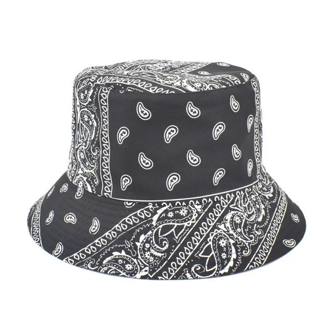 Bandana Bucket Hat Paisley Print All Over Print Etsy Norway