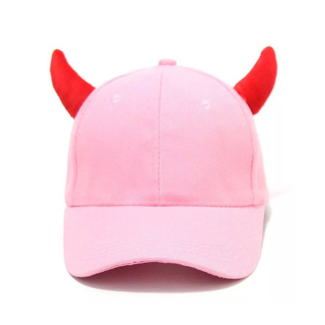 Devil Horns Baseball Cap With Adjustable Strap Quality Etsy