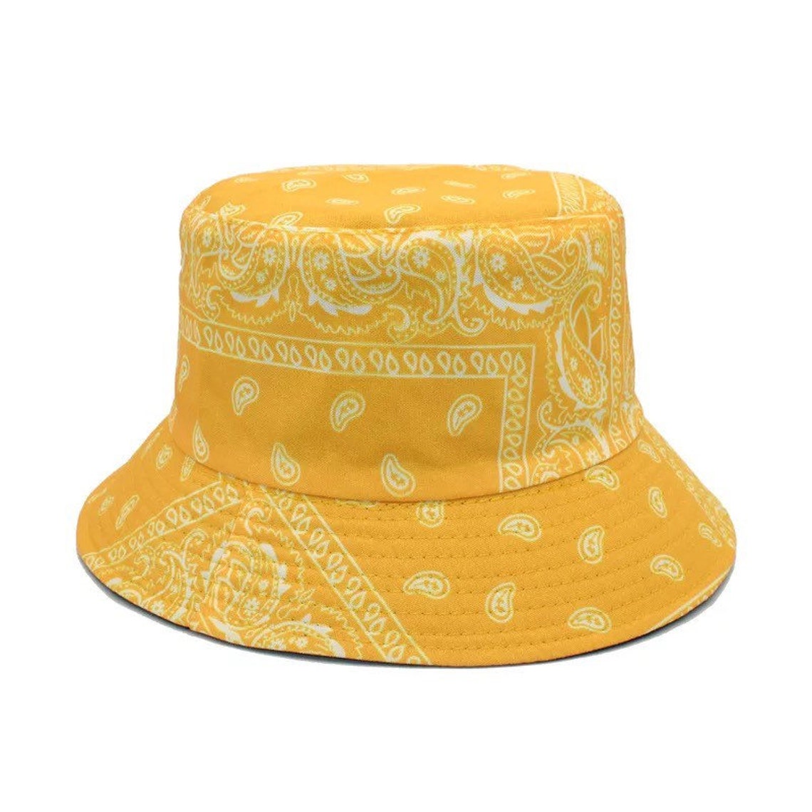 Bandana Bucket Hat Paisley Print All Over Print Etsy Norway