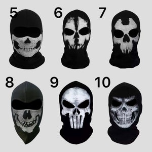 Ghost Skeleton 3 Hole Ski Mask Knitted Balaclava Snood - Etsy UK
