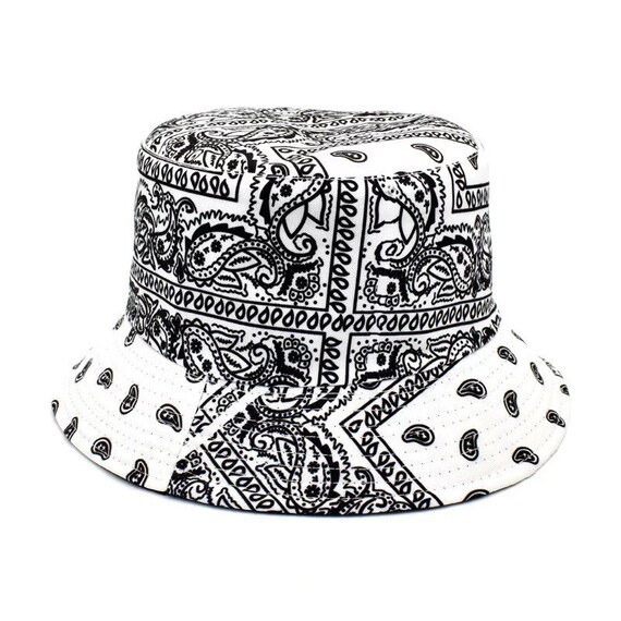 Bandana Bucket Hat Paisley Print All 