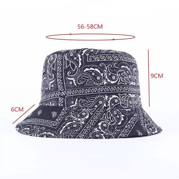 Bandana Bucket Hat Paisley Print All 