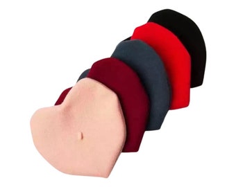 Heart Beret Hat | Basque Beret Hat | Kawaii hat | Bonnet Hat | Wool | French Hat | Winter Hat |