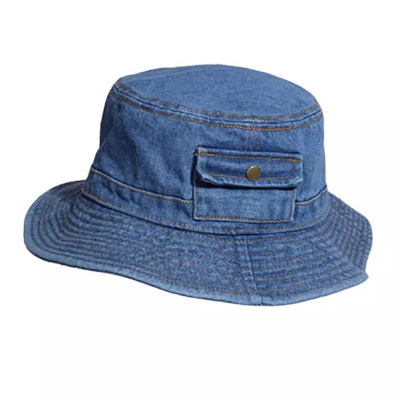 Denim Bucket Hat Summer | Bucket Hat Denim Women | Denim Patchwork Bucket  Hat - New - Aliexpress